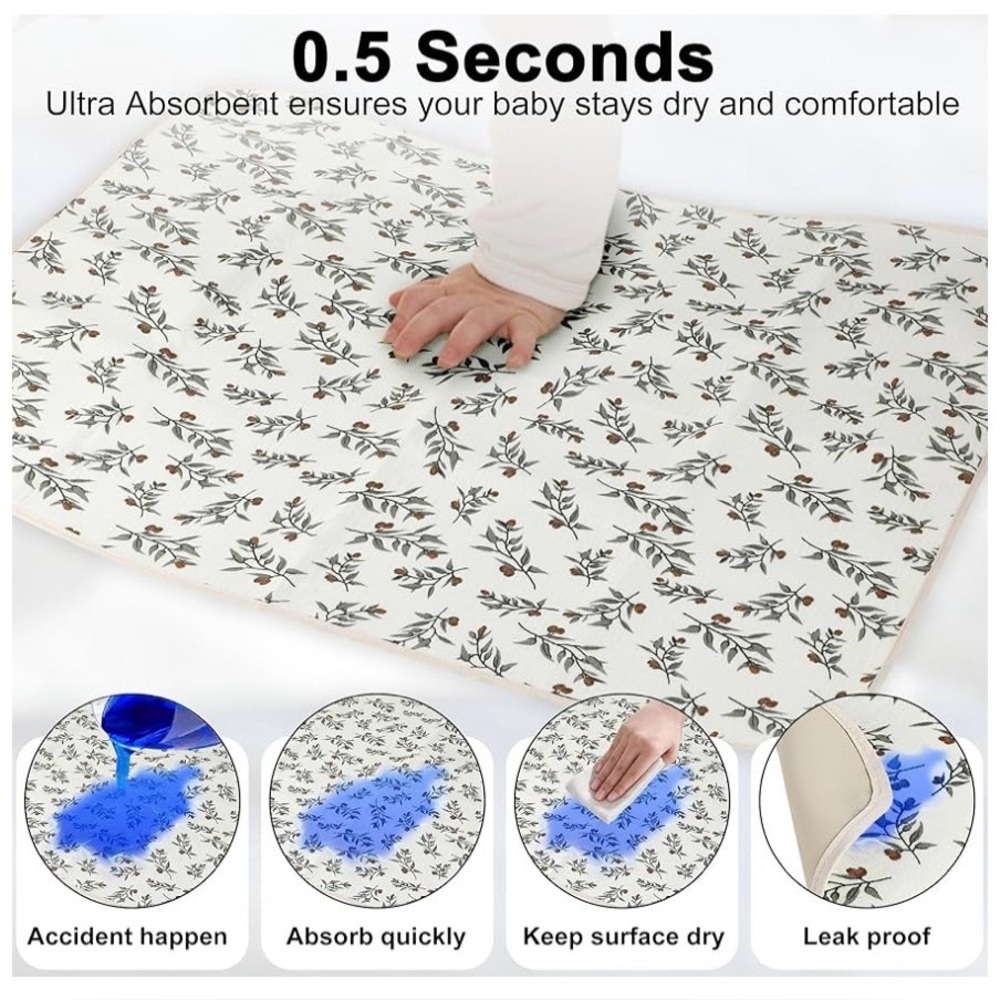 Phoebus Baby/Baby Diaper Changing Pad, 19.7"x25.6" Waterproof Changing Pad - Picture 5 of 8